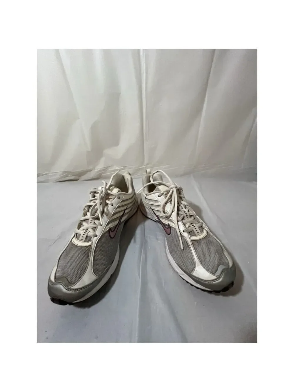 Nike Women Shoe Air Impel II Size 8.5 White Silver Walking Sneaker nike 312932-0